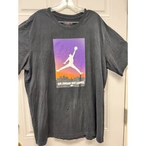Air Jordan vintage graphic T-Shirt Size XXL Small Blemish On Front AAA3264